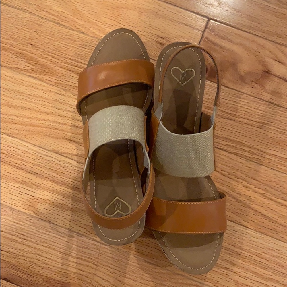 Never worn Madeline Wedge Sandals